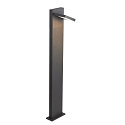 SLV LED Udend�rslampe ABRIDOR POLE LED Standerlampe, 14W, 3000/4000K, 750lm, IP55, antracit, 100cm
