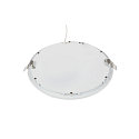 LED Loft-/Indbygningslampe SENSER 24 LED, rund, 3000K, 1200lm, IP20, hvid