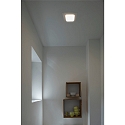 LED Loft-/Indbygningslampe SENSER 12 LED, eckig, 3000K, 440lm, IP20, hvid