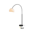 SLV Arc floor lamp FENDA BOW BASE, E27 max. 25W, rotatable, shade excl., matt black