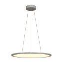 LED Pendant luminaire PANEL 60 DALI LED, round, 42W, 110�, 4000K, 3350lm, gray
