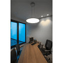 SLV LED Pendant luminaire PANEL 60 DALI LED, round, 42W, 110�, 4000K, 3350lm, gray