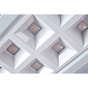 SLV LED Ceiling recessed luminaire LED PAVONO 620x620, 100�, UGR 16, white, 3000K, 3200lm
