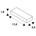 SLV DALI PUSH-DIM Kontrol 24V, hvid/bl�