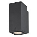 SLV Premium-LED Udend�rs V�glampe ENOLA SQUARE SINGLE CCT, IP65 IK02, S version, 6W 3000/4000K 390/450lm 30�, CRi>90, antracit