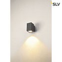 SLV Premium-LED Outdoor Wall luminaire ENOLA SQUARE SINGLE CCT, IP65 IK02, M-size, 10W 3000 / 4000K 720 / 820lm 38, CRi>90