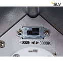 SLV Premium-LED Outdoor Ceiling luminaire ENOLA SQUARE CCT, IP65 IK02, S-size, 9W 3000 / 4000K 510 / 580lm 38, CRi>90, anthracite