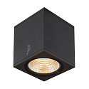 SLV Premium-LED Udend�rs V�glampe ENOLA SQUARE CCT, IP65 IK02, M version, 10W 3000/4000K 700/800lm 38�, CRi>90, antracit