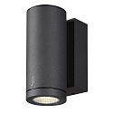 SLV Premium-LED Outdoor Wall luminaire ENOLA ROUND SINGLE CCT, IP65 IK02, S-size, 6W 3000 / 4000K 390 / 450lm 30�, CRi>90