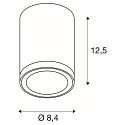 Premium-LED Udend�rs V�glampe ENOLA ROUND CCT, IP65 IK02, S version, 9W 3000/4000K 510/580lm 38, CRi>90, antracit