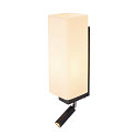 Wall luminaire QUADRASS SPOT Indoor, E27, with LED Spot 2W, 3000K, 200lm, black