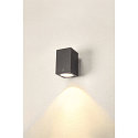 SLV Premium-LED Outdoor Wall luminaire ENOLA SQUARE SINGLE CCT, IP65 IK02, L-size, 35W 3000 / 4000K 3100 / 3400lm 30�, CRi>90