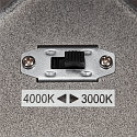 SLV Premium-LED Udend�rs V�glampe ENOLA SQUARE CCT, IP65 IK02, L version, 35W 3000/4000K 2500/2800lm 38�, CRi>90, antracit