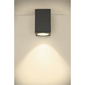 SLV Premium-LED Udend�rs V�glampe ENOLA SQUARE CCT, IP65 IK02, L version, 35W 3000/4000K 2500/2800lm 38�, CRi>90, antracit