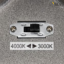 SLV Premium-LED Udendrs Vglampe ENOLA SQUARE CCT, IP65 IK02, L version, 35W 3000/4000K 2500/2800lm 38, CRi>90, antracit