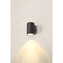 SLV Premium-LED Outdoor Wall luminaire ENOLA ROUND SINGLE CCT, IP65 IK02, L-size, 35W 3000 / 4000K 3100 / 3400lm 38�, CRi>90