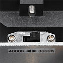 SLV LED Outdoor Wall luminaire ENOLA ROUND UP/DOWN CCT, IP65 IK06, L-size, 53W 3000/4000K 2700/3000lm 38�, CRi>90, anthracite