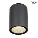 SLV Premium-LED Outdoor Ceiling luminaire ENOLA ROUND CCT, IP65 IK02, L-size, 35W 3000 / 4000K 2500 / 2800lm 38, CRi>90, anthracite