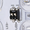 SLV LED Vg-/Loftlampe AINOS SQUARE Outdoor, 17W, 1300lm, CCT switch 3000/4000K, hvid