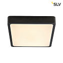 SLV LED Vg-/Loftlampe AINOS SQUARE Outdoor, 17W, 1300lm, CCT switch 3000/4000K, antracit