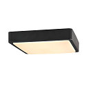 SLV LED V�g-/Loftlampe AINOS SQUARE SENSOR Outdoor, 18W, 1300lm, CCT switch 3000/4000K, antracit