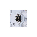SLV LED V�g-/Loftlampe AINOS SQUARE SENSOR Outdoor, 18W, 1300lm, CCT switch 3000/4000K, antracit