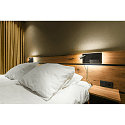 SLV LED Wall luminaire SOMNILA SPOT Indoor, 13W, 3000K, Spot 65lm,  incl. USB port, Spot left, black, back light 370lm