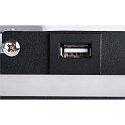 SLV LED Wall luminaire SOMNILA SPOT Indoor, 13W, 3000K, Spot 65lm,  incl. USB port, Spot right, black, back light 370lm