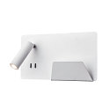 LED V�glampe SOMNILA SPOT Indoor, 13W, 3000K, Spot 65lm,  inkl. USB port, Spot h�jre, hvid, baggrundslys 646lm