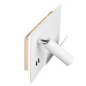 SLV LED V�glampe SOMNILA SPOT Indoor, 13W, 3000K, Spot 65lm,  inkl. USB port, Spot h�jre, hvid, baggrundslys 646lm