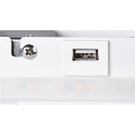 SLV LED V�glampe SOMNILA SPOT Indoor, 13W, 3000K, Spot 65lm,  inkl. USB port, Spot h�jre, hvid, baggrundslys 646lm