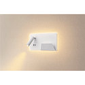 SLV LED V�glampe SOMNILA SPOT Indoor, 13W, 3000K, Spot 65lm,  inkl. USB port, Spot h�jre, hvid, baggrundslys 646lm