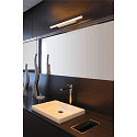 SLV LED Spejllampe GLENOS LED Lampe til bad, 120�, s�lv, 12,6W, 3000K
