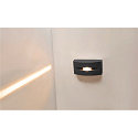 SLV LED Outdoor luminaire OUT-BEAM FRAME CW Wall / Ceiling luminaire, 3000K, 60lm, IP55, anthracite