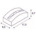 SLV LED Outdoor luminaire OUT-BEAM FRAME CW Wall / Ceiling luminaire, 3000K, 60lm, IP55, anthracite