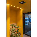 SLV LED Loftindbygningslampe NUMINOS DL M, 3000K, IP20, drejelig / svingbar, 40�, 1500lm, UGR 20, sort/sort