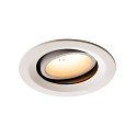 LED Loftindbygningslampe NUMINOS DL M, 3000K, IP20, drejelig / svingbar, 20�, 1600lm, UGR 20, hvid/hvid