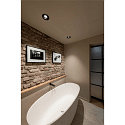 SLV LED Loftindbygningslampe NUMINOS DL M, 4000K, IP20, drejelig / svingbar, 55�, 1600lm, UGR 21, sort/sort