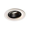 LED Loftindbygningslampe NUMINOS DL M, 4000K, IP20, drejelig / svingbar, 40�, 1600lm, UGR 20, hvid/sort