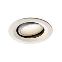 LED Loftindbygningslampe NUMINOS DL M, 4000K, IP20, drejelig / svingbar, 55�, 1750lm, UGR 21, hvid/hvid