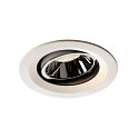 LED Loftindbygningslampe NUMINOS DL M, 4000K, IP20, drejelig / svingbar, 55�, 1660lm, UGR 19, hvid/chrom