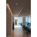 SLV LED Loftindbygningslampe NUMINOS DL L, 3000K, IP20, drejelig / svingbar, 55�, 2200lm, UGR 19, hvid/chrom