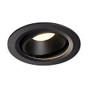 LED Loftindbygningslampe NUMINOS DL L, 4000K, IP20, drejelig / svingbar, 20�, 2350lm, UGR 20, sort/sort