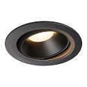 LED Loftindbygningslampe NUMINOS DL XL, 3000K, IP20, drejelig / svingbar, 20�, 3300lm, UGR 21, sort/sort