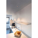 SLV LED Ceiling recessed luminaire NUMINOS DL S, 3000K, IP20, 40�, 700lm, UGR 16, black/chrome
