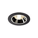 LED Loftindbygningslampe NUMINOS DL S, 4000K, IP20, 20�, 750lm, UGR 16, sort/chrom