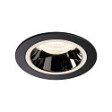 LED Loftindbygningslampe NUMINOS DL M, 4000K, IP20, 20�, 1660lm, UGR 17, sort/chrom