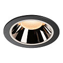 LED Loftindbygningslampe NUMINOS DL XL, 2700K, IP20, 40�, 3400lm, UGR 18, sort/chrom