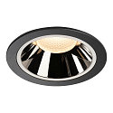 LED Loftindbygningslampe NUMINOS DL XL, 3000K, IP20, 20�, 3500lm, UGR 17, sort/chrom