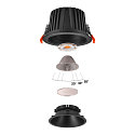 SLV LED Loftindbygningslampe NUMINOS DL XL, 3000K, IP20, 40�, 3300lm, UGR 21, sort/sort